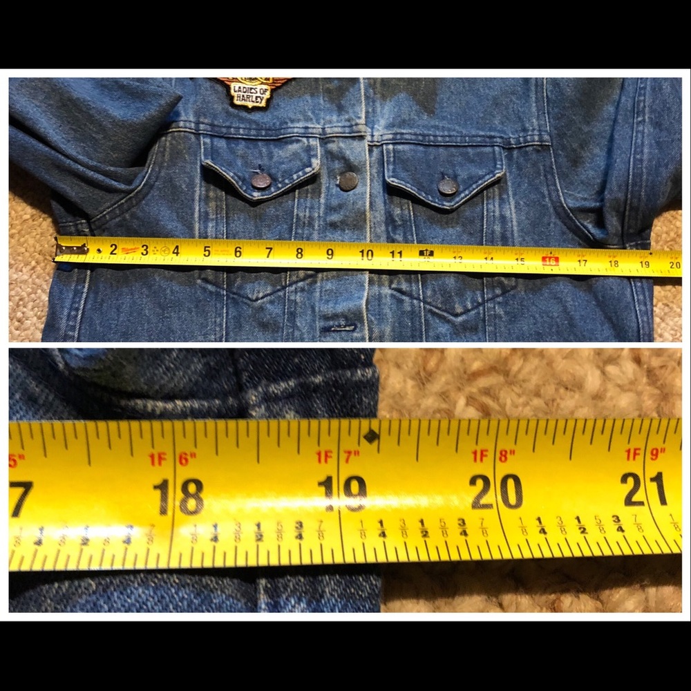 VINTAGE Harley Davidson women’s eagle denim jacket - PLEASE READ DESCRIPTION - Picture 6 of 8